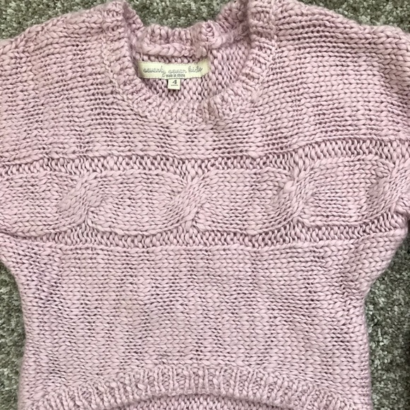 Sweater Light Pink Little Girls Size 4 - Picture 2 of 4